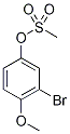 3-Bromo-4-methoxyphenyl mesylate, 2-Bromo-4-[(methylsulphonyl)oxy]anisole,,结构式