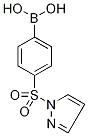 4-(1H-Pyrazol-1-ylsulphonyl)benzeneboronic acid 98%,,结构式