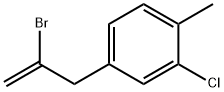 2-Bromo-3-(3-chloro-4-methylphenyl)prop-1-ene Structure