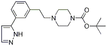 tert-Butyl 4-[3-(1H-pyrazol-5-yl)phenethyl]piperazine-1-carboxylate Structure