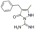 4-Benzyl-2,5-dihydro-3-methyl-5-oxo-1H-pyrazole-1-carboximidamide,,结构式