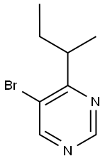5-Bromo-4-(sec-butyl)pyrimidine Struktur