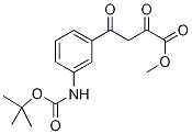 Methyl 4-(3-aminophenyl)-2,4-dioxobutanoate, N-BOC protected