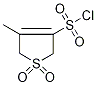 2,5-Dihydro-1,1-dioxo-4-methyl-1H-thiophene-3-sulphonyl chloride Struktur