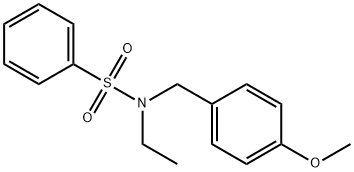 N-Ethyl-N-(4-methoxybenzyl)benzenesulphonamide Structure