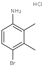 3-Amino-6-bromo-o-xylene hydrochloride,,结构式
