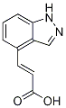 trans-3-(1H-Indazol-4-yl)prop-2-enoic acid Struktur