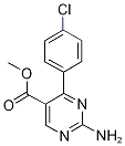 Methyl 2-amino-4-(4-chlorophenyl)pyrimidine-5-carboxylate 98%,,结构式