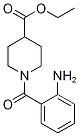 1-(2-Aminobenzoyl)-4-(ethoxycarbonyl)piperidine, (2-Aminophenyl)[4-(ethoxycarbonyl)piperidin-1-yl]methanone,,结构式
