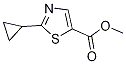 2-Cyclopropyl-5-(methoxycarbonyl)-1,3-thiazole 化学構造式