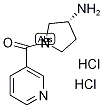 (3R)-3-Amino-1-[(pyridin-3-yl)carbonyl]pyrrolidine dihydrochloride, 3-{[(3R)-3-Aminopyrrolidin-1-yl]carbonyl}pyridine dihydrochloride Structure