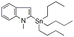 1-Methyl-2-(tributylstannyl)-1H-indole Structure