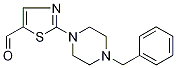 2-(4-Benzylpiperazin-1-yl)-1,3-thiazole-5-carboxaldehyde 化学構造式