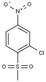 3-Chloro-4-(methylsulphonyl)nitrobenzene,,结构式