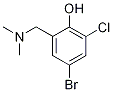 4-Bromo-2-chloro-6-[(dimethylamino)methyl]phenol,,结构式