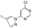 4-Chloro-6-(4-iodo-1H-pyrazol-1-yl)pyrimidine 98%,,结构式