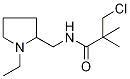 3-Chloro-2,2-dimethyl-N-[(1-ethylpyrrolidin-2-yl)methyl]propanamide Structure