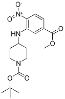 tert-Butyl 4-{[5-(methoxycarbonyl)-2-nitrophenyl]amino}piperidine-1-carboxylate, Methyl 3-{[1-(tert-butoxycarbonyl)piperidin-4-yl]amino}-4-nitrobenzoate|