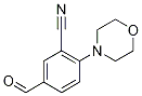 3-Cyano-4-(morpholin-4-yl)benzaldehyde, 4-(2-Cyano-4-formylphenyl)morpholine,,结构式