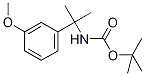 tert-Butyl [2-(3-methoxyphenyl)prop-2-yl]carbamate, 3-{2-[(tert-Butoxycarbonyl)amino]prop-2-yl}anisole