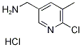 (6-Chloro-5-methylpyridin-3-yl)methylamine hydrochloride Structure