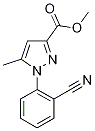 1-(2-Cyanophenyl-3-(methoxycarbonyl)-5-methyl-1H-pyrazole, 2-[3-(Methoxycarbonyl)-5-methyl-1H-pyrazol-1-yl]benzonitrile Structure