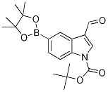 3-Formylindole-5-boronic acid pinacol ester, N-BOC protected