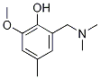 2-[(Dimethylamino)methyl]-6-methoxy-4-methylphenol,,结构式