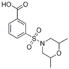 3-[(2,6-Dimethylmorpholin-4-yl)sulphonyl]benzoic acid Structure