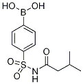 4-[N-(3-Methylbutanoyl)sulphamoyl]benzeneboronic acid 98%,,结构式
