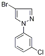 4-Bromo-1-(3-chlorophenyl)-1H-pyrazole 97% Struktur