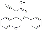 4-Hydroxy-6-(2-methoxyphenyl)-2-phenylpyrimidine-5-carbonitrile,,结构式