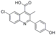 6-Chloro-2-(4-hydroxyphenyl)-3-methylquinoline-4-carboxylic acid Structure