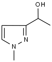 3-(1-Hydroxyethyl)-1-methyl-1H-pyrazole 化学構造式