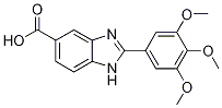 2-(3,4,5-Trimethoxyphenyl)-1H-benzimidazole-5-carboxylic acid,,结构式