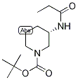 (3S)-1-(tert-Butoxycarbonyl)-3-(propionylamino)piperidine, tert-Butyl (3S)-3-(propanoylamino)piperidine-1-carboxylate Struktur