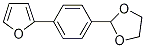 2-[4-(1,3-Dioxolan-2-yl)phenyl]furan,,结构式