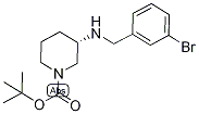 tert-Butyl (3S)-3-[(3-bromobenzyl)amino]piperidine-1-carboxylate, (3S)-3-[(3-Bromobenzyl)amino]-1-(tert-butoxycarbonyl)piperidine Structure