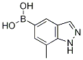 7-Methyl-1H-indazole-5-boronic acid 结构式