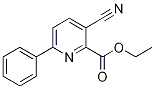 Ethyl 3-cyano-6-phenylpicolinate, 2-(Ethoxycarbonyl)-6-phenylnicotinonitrile 结构式