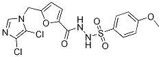 N'1-({5-[(4,5-dichloro-1H-imidazol-1-yl)methyl]-2-furyl}carbonyl)-4-methoxybenzene-1-sulphonohydrazide Structure