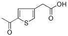 (5-Acetylthien-3-yl)acetic acid 化学構造式
