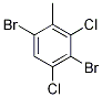 1,4-Dibromo-3,5-dichloro-2-methylbenzene Struktur