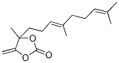 4-(4,8-Dimethylnona-3,7-dien-1-yl)-4-methyl-5-methylene-1,3-dioxolan-2-one 化学構造式