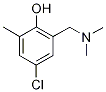 4-Chloro-2-[(dimethylamino)methyl]-6-methylphenol 化学構造式