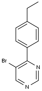5-Bromo-4-(4-ethylphenyl)pyrimidine,,结构式
