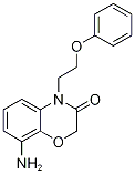 8-Amino-4-(2-phenoxyethyl)-2H-1,4-benzoxazin-3(4H)-one,,结构式