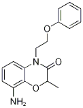 8-Amino-2-methyl-4-(2-phenoxyethyl)-2H-1,4-benzoxazin-3(4H)-one Struktur