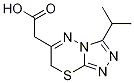 6-(Carboxymethyl)-3-isopropyl-7H-[1,2,4]triazolo[3,4-b][1,3,4]thiadiazine 结构式