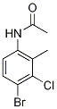 4'-Bromo-3'-chloro-2'-methylacetanilide 化学構造式